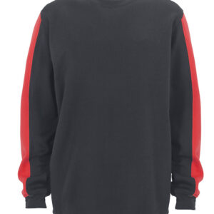 Rundhalset sweatshirt med kontrastfarve i nakke